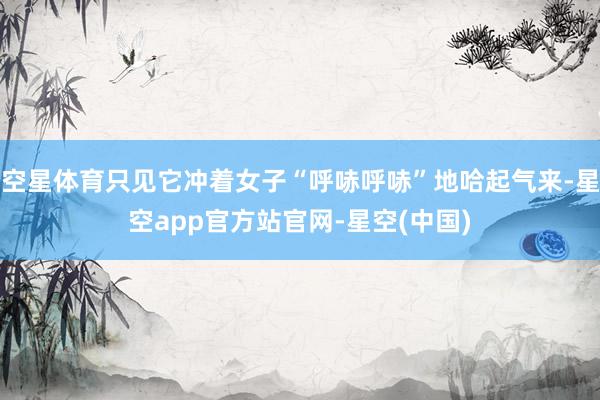 空星体育只见它冲着女子“呼哧呼哧”地哈起气来-星空app官方站官网-星空(中国)