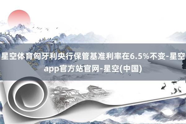 星空体育匈牙利央行保管基准利率在6.5%不变-星空app官方站官网-星空(中国)